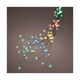 Multicolor cascade Christmas lights 832 microLEDs 240 cm int ext