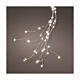 Luci natalizie a cascata 408 microLED 180 cm bianco caldo int est s1