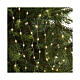 Luci per Albero natalizie a cascata 672 microLED 210 cm bianco caldo int est s2
