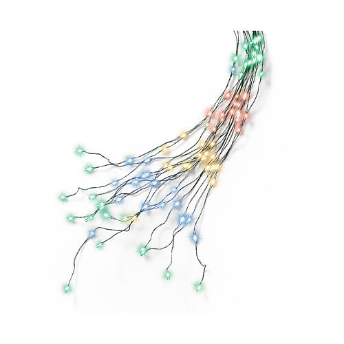 Lumières de Noël en cascade multicolores 408 microLEDs int/ext 180 cm 3