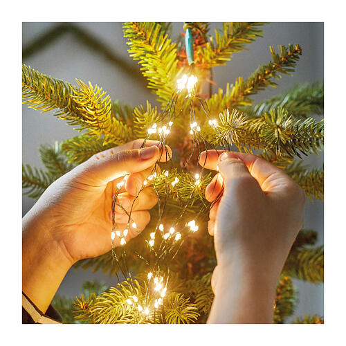 Luces navideñas multicolores cascada 672 microLED 210 cm int ext 4