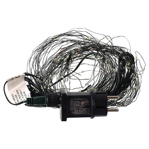 Luci natalizie multicolore a cascata 672 microLED  210 cm int est 7