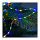 Luci natalizie multicolore a cascata 672 microLED  210 cm int est s2