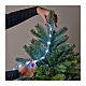 Luci di Natale a cascata 408 microLED 180 cm int est bianco freddo s3