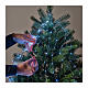 Luci di Natale a cascata 408 microLED 180 cm int est bianco freddo s4