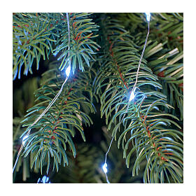 Christmas tree lights, 672 microLEDs, 83 in, cold white, indoor/outdoor