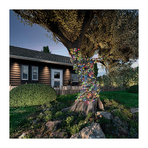 Solar panel string lights 750 LEDs 16 m multicolor outdoor 2