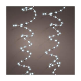 Micro wire lights, 567 cold white microLEDs, indoor/outdoor, 30 ft