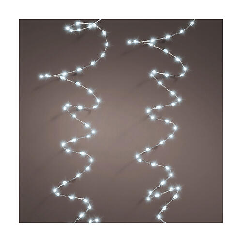 Micro wire lights, 567 cold white microLEDs, indoor/outdoor, 30 ft 1