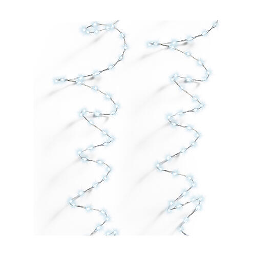 Lichterkette, 12 Meter, 756 Micro-LEDs Eisweiß – Innen & Außen 2