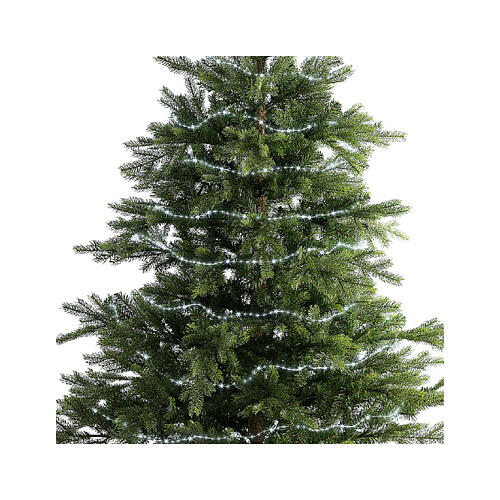 Lichterkette, 12 Meter, 756 Micro-LEDs Eisweiß – Innen & Außen 4