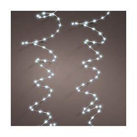 Corrente de luzes intermitentes branco frio 12 m 756 LEDs interior exterior