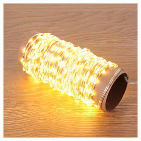 Micro wire lights, 567 warm white microLEDs, indoor/outdoor, 30 ft