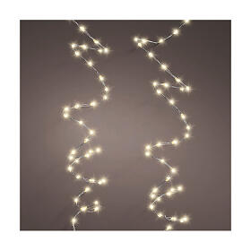 Corrente luminosa branco quente 567 LEDs 9 m interior/exterior