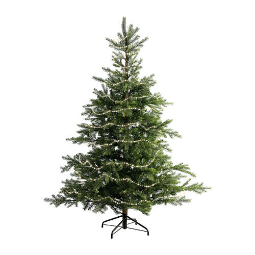 Catena luminosa 756 LED bianco caldo 12 metri int est 4