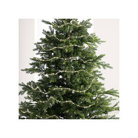 Corrente luminosa 756 LEDs branco quente 12 m interior exterior