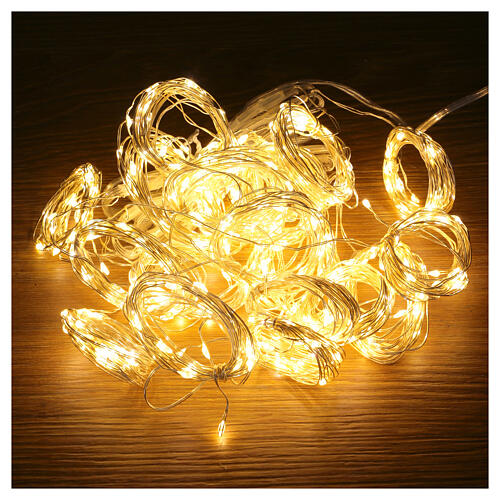 Lighted warm white curtain 400s LED, 200x190 cm indoor/outdoor 3
