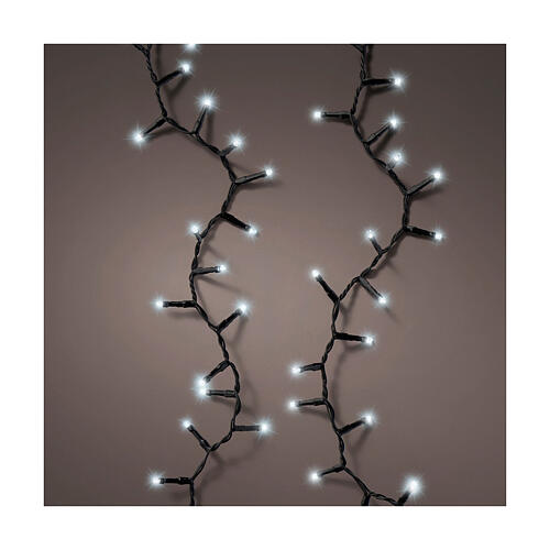 Catena luminosa 600 LED 15 metri bianco freddo lunga durata int est 1