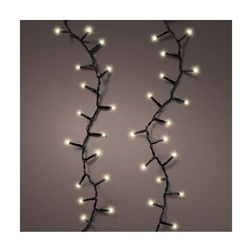 Catena di luci lunga durata 600 LED 15 m int est bianco caldo 1