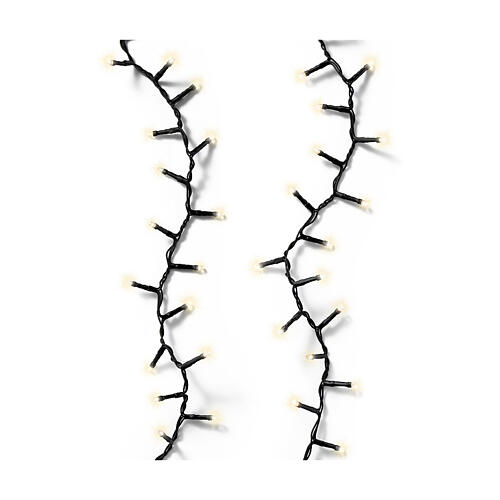 Catena di luci lunga durata 600 LED 15 m int est bianco caldo 2