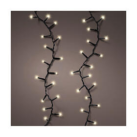 Corrente de luzes de longa duração 600 LEDs 15 m interior exterior branco quente