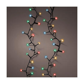 Corrente de luzes multicor longa duração 600 LEDs 14,9 m interior/exterior