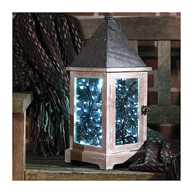 Corrente luminosa 192 LEDs branco frio 4,7 m longa duração interior exterior