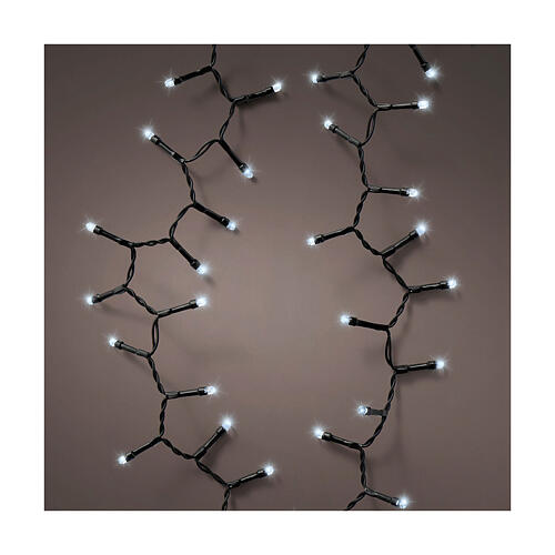 Corrente luminosa 192 LEDs branco frio 4,7 m longa duração interior exterior 1