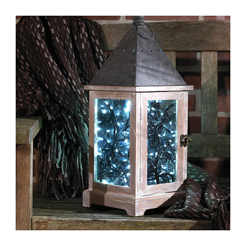 Corrente luminosa 192 LEDs branco frio 4,7 m longa duração interior exterior 2