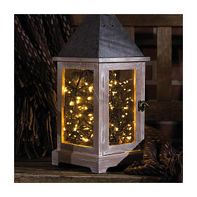 Corrente de luzes branco quente 192 LEDs interior/exterior 4,7 m de longa duração