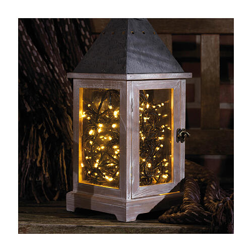 Corrente de luzes branco quente 192 LEDs interior/exterior 4,7 m de longa duração 2