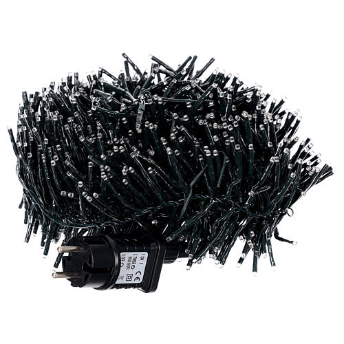 Catena luminosa natalizia multicolore 1520 led int - est 15 metri 5