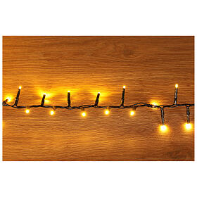 Indoor/outdoor Christmas lights with 1000 warm white microLEDs, 65 ft