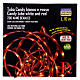 Tubo de luzes de Natal Candy branco e vermelho 200 LED branco quente 10 m s5