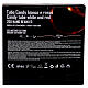 Tubo de luzes de Natal Candy branco e vermelho 200 LED branco quente 10 m s6