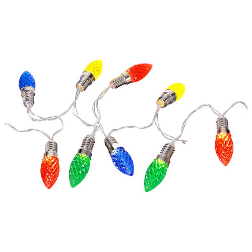 Cadena luces de Navidad 50 bombillas LED coloridas para interior 4,9 m 4