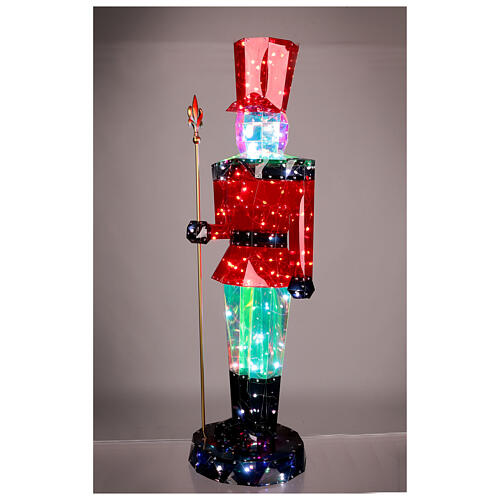 Cascanueces holográfico 100 cm 80 super nanoled decoración navideña 3