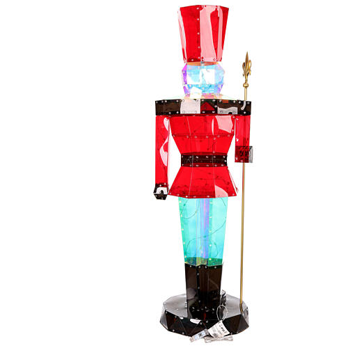Cascanueces holográfico 100 cm 80 super nanoled decoración navideña 5