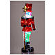 Nutcracker 60 cm holographic Christmas decoration 70 super nano LEDs indoor s3