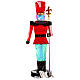 Nutcracker 60 cm holographic Christmas decoration 70 super nano LEDs indoor s4