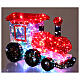 Train de Noël holographique 25 cm 80 LEDs multicolores intérieur s4