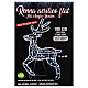 Renna Natalizia 2D luminosa con cavalletto 90x55 cm 100 LED s5