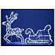 Christmas reindeer with sled, 2D design, 54x35 in, 200 LEDs s1