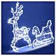 Christmas reindeer with sled, 2D design, 54x35 in, 200 LEDs s5