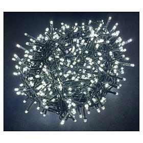 Christmas light string, 2000 cold white LEDs, indoor/outdoor, 130 ft