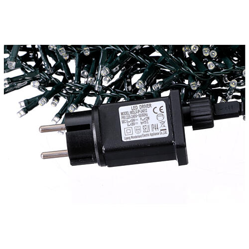 Catena Natalizia bianco freddo 2000 led int-est 40 m 6