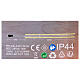 Catena Natalizia bianco freddo 2000 led int-est 40 m s3