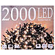 Christmas light string, 2000 warm white LEDs, indoor/outdoor, 130 ft s4