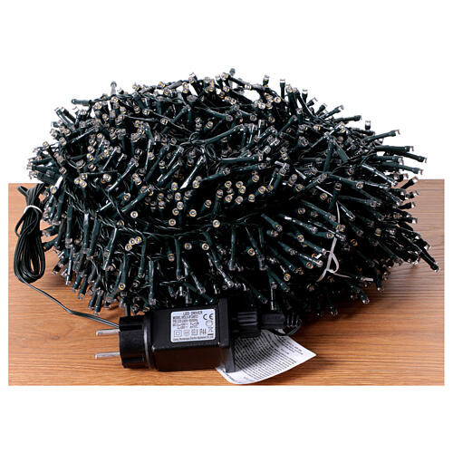 Catena luminosa Natalizia multicolor 2000 led int-est 40 m 5
