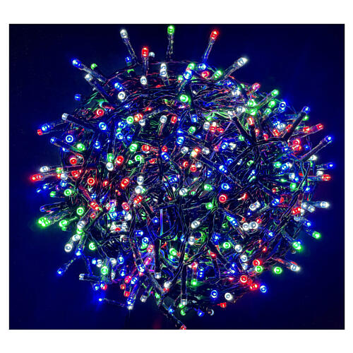 Corrente luminosa Natal multicor 2000 LEDs interior exterior 40 m 1